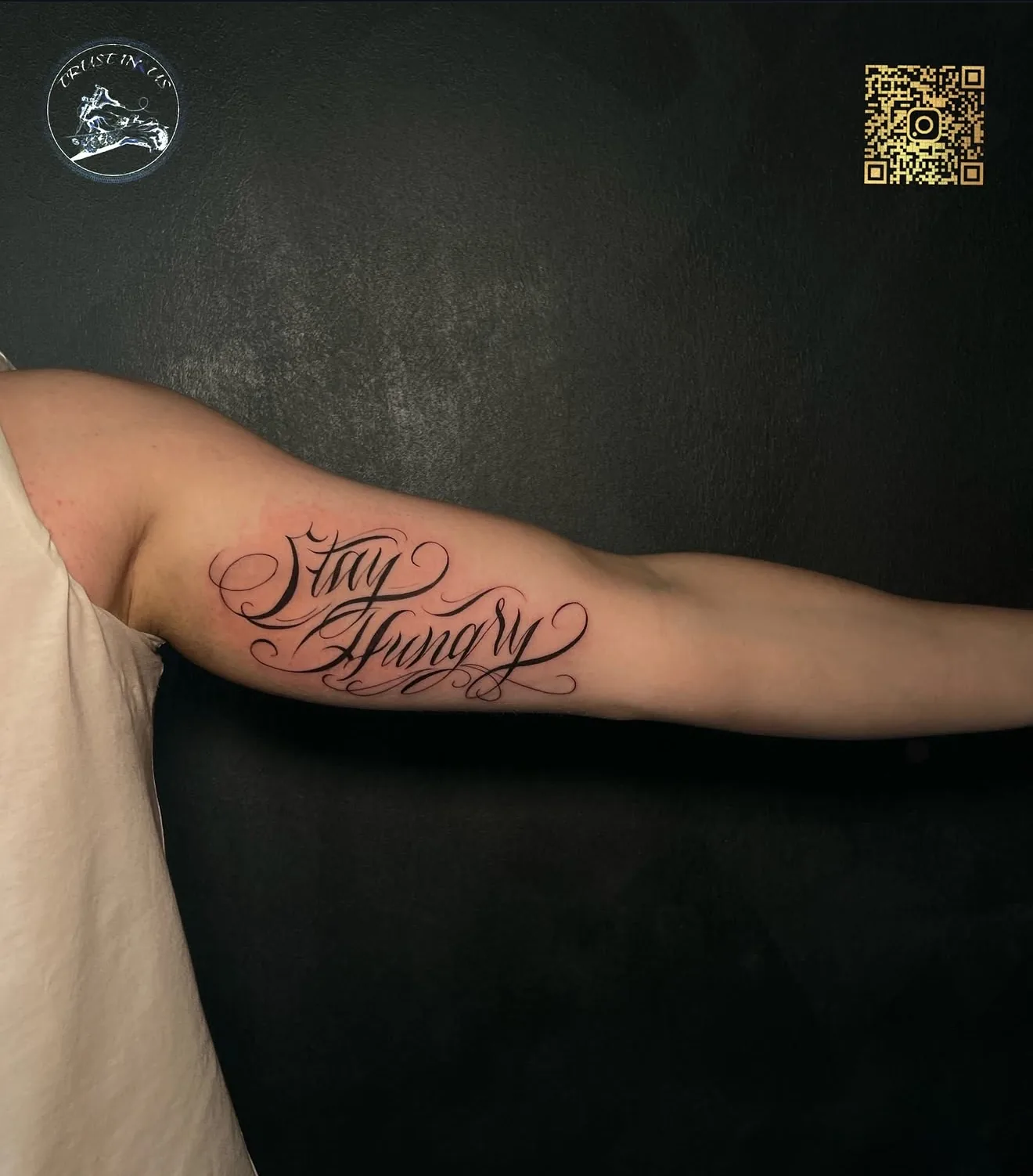Lettering Tattoo Trustinkus Nürnberg
